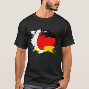 Camiseta Bandeira da mistura de herança alemã e japonesa