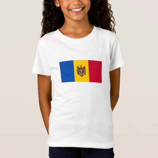 Camiseta Bandeira da Moldávia (Frente)