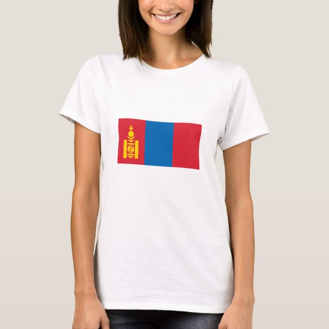 Camiseta Bandeira da Mongólia (Frente)