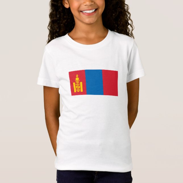Camiseta Bandeira da Mongólia (Frente)