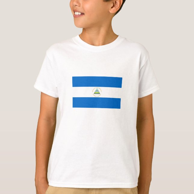 Camiseta Bandeira da Nicarágua (Frente)