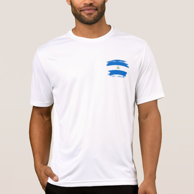 Camiseta Bandeira da Nicarágua (Frente)