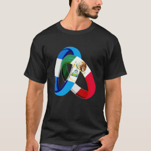 Camiseta Bandeira da Nicarágua México Casamento de Casament