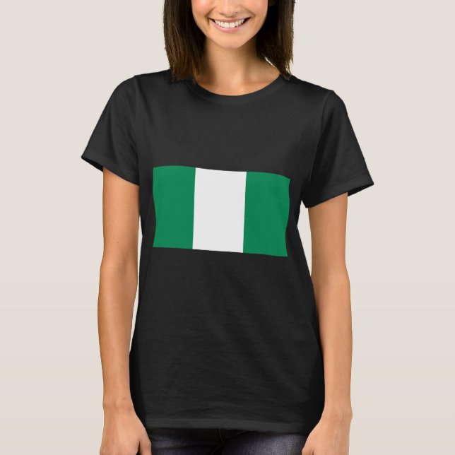 Camiseta Bandeira da Nigéria (Frente)