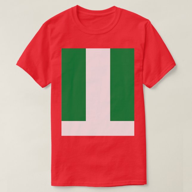 Camiseta Bandeira da Nigéria (Frente do Design)