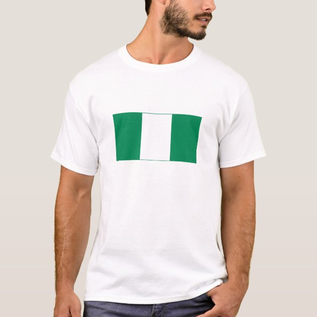 Camiseta Bandeira da Nigéria (Frente)