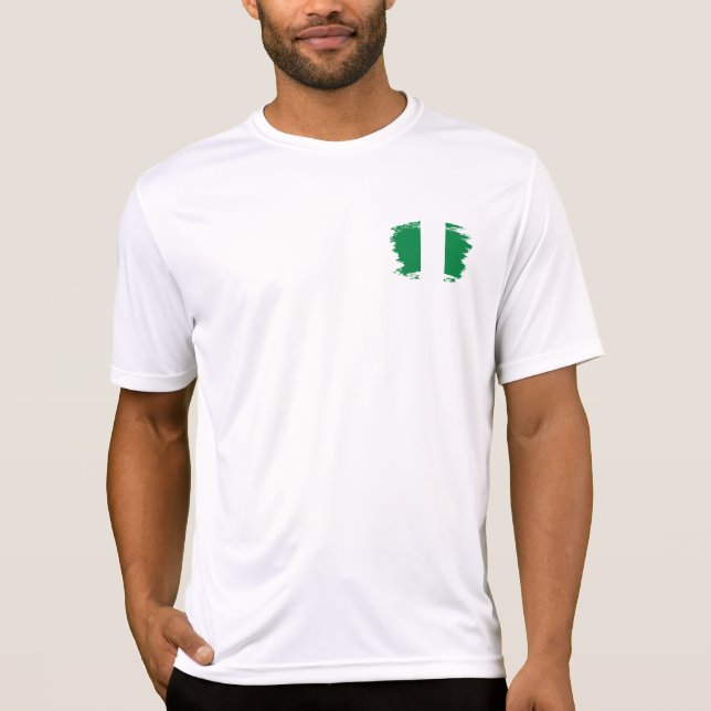 Camiseta bandeira da Nigéria (Frente)