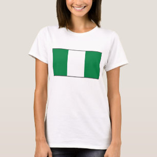 Camiseta Bandeira da Nigéria x Mapa T-Shirt