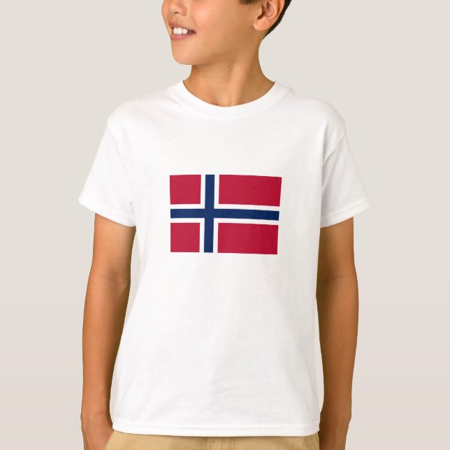 Camiseta Bandeira da Noruega (Frente)