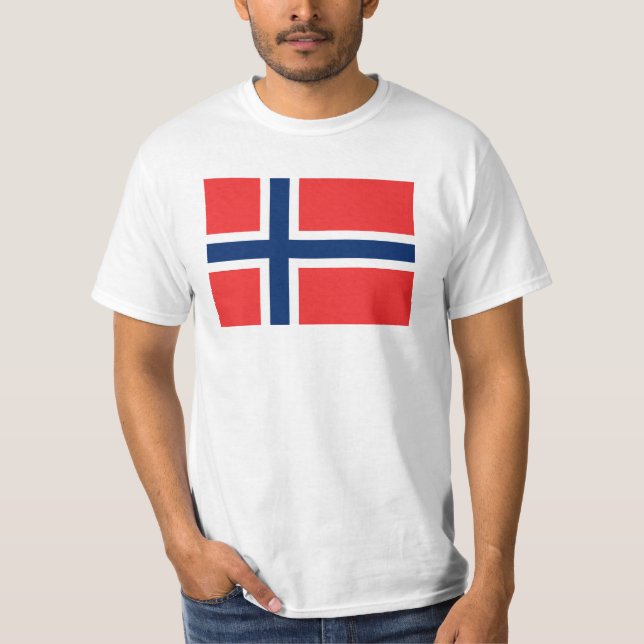 Camiseta Bandeira da Noruega (Frente)