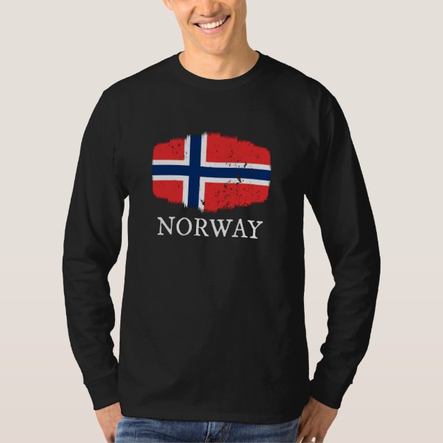 Camiseta Bandeira da Noruega (Frente)