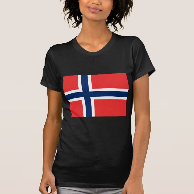 Camiseta Bandeira da Noruega (Frente)