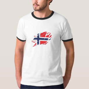 Camiseta Bandeira da Noruega Dentro de Mim, escandinávia de