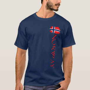 Camiseta BANDEIRA DA NORUEGA Nórdica Noruega