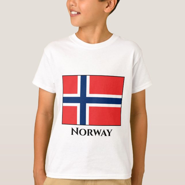 Camiseta Bandeira da Noruega (Noruega) (Frente)