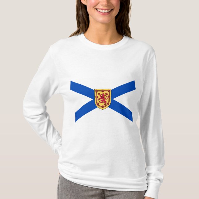 Camiseta Bandeira da Nova Escócia (Província do Canadá) (Frente)