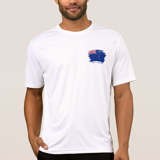 Camiseta Bandeira da Nova Zelândia (Frente)