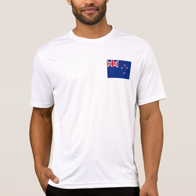 Camiseta Bandeira da Nova Zelândia (Frente)