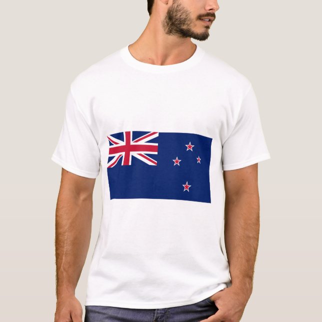 Camiseta Bandeira da Nova Zelândia (Frente)