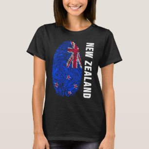 Camiseta Bandeira da Nova Zelândia como motivo de impressão