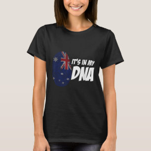 Camiseta Bandeira da Nova Zelândia Presente de Impressão Di