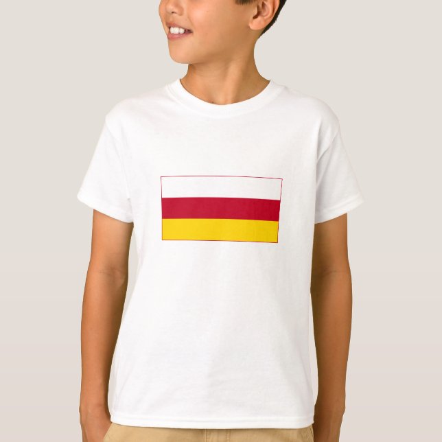 Camiseta Bandeira da Ossétia do Norte (Frente)