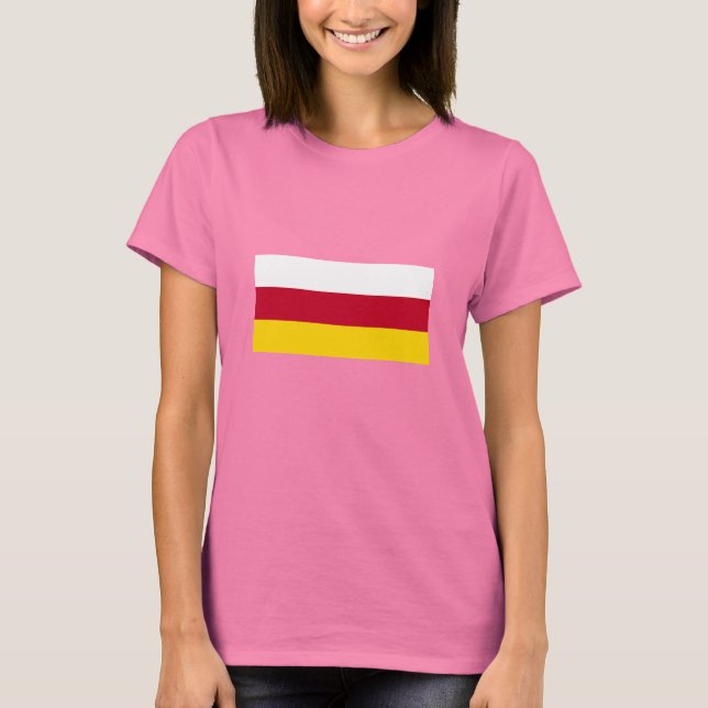 Camiseta Bandeira da Ossétia do Norte (Frente)