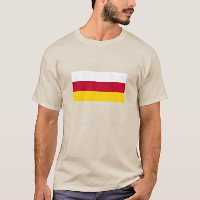 Camiseta Bandeira da Ossétia do Norte (Frente)