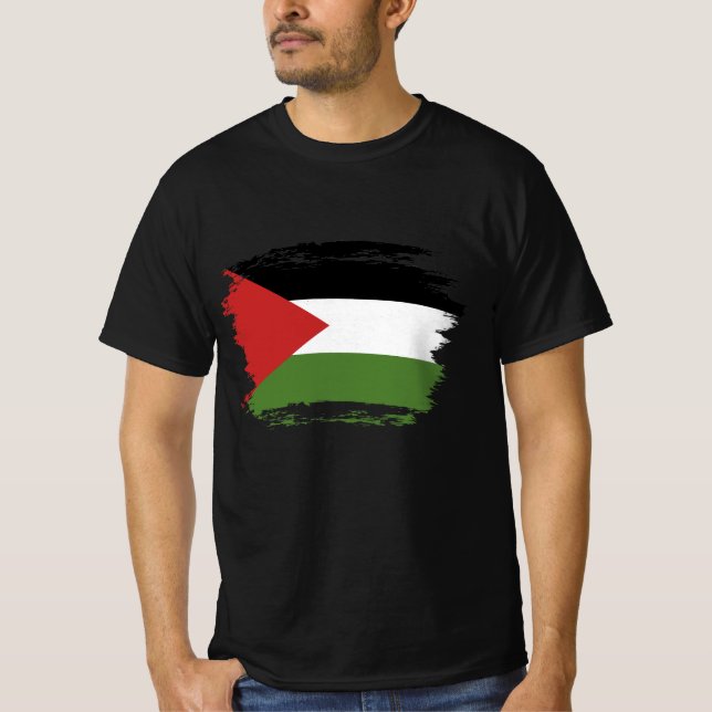 Camiseta bandeira da Palestina (Frente)