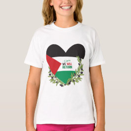 Camiseta Bandeira da Palestina e Ramos Olivais