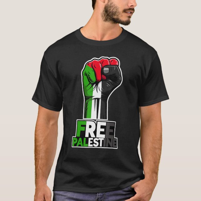 Camiseta Bandeira da Palestina Livre (Frente)