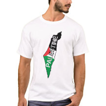 Bandeira da Palestina Livre no Mapa Palestino