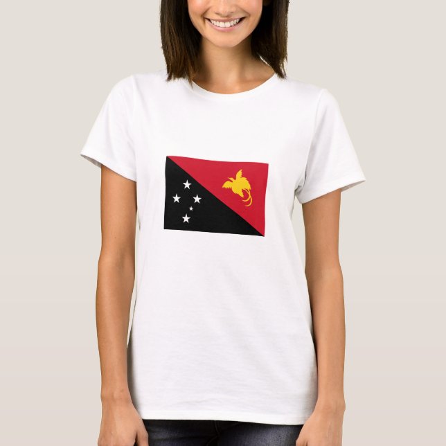 Camiseta Bandeira da Papua-Nova Guiné (Frente)