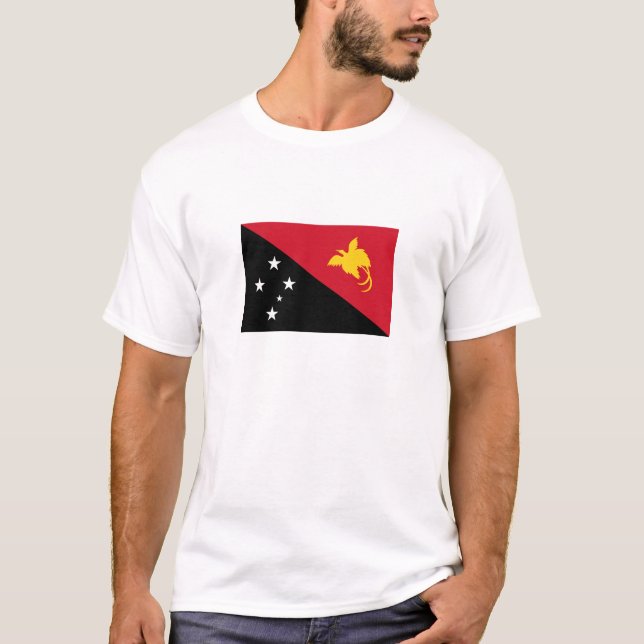 Camiseta Bandeira da Papua-Nova Guiné (Frente)