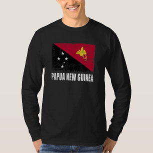 Camiseta Bandeira da Papua-Nova Guiné Bandeira do País Papu