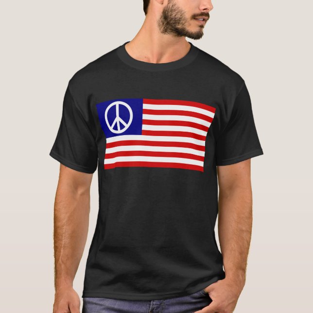 Camiseta bandeira da paz (Frente)
