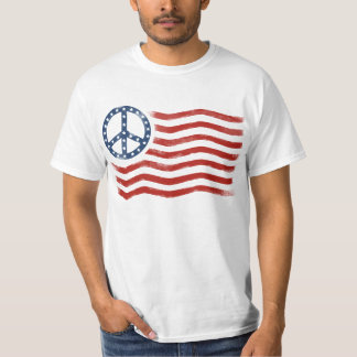 Camiseta Bandeira da paz dos E.U.