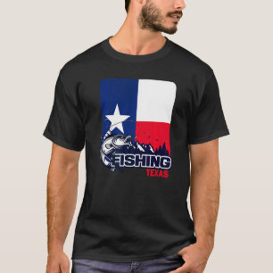 Camiseta Bandeira Da Pesca Do Texas No Texas