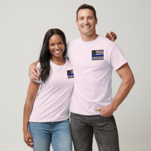 Camiseta Bandeira da Polícia Thin Blue Line