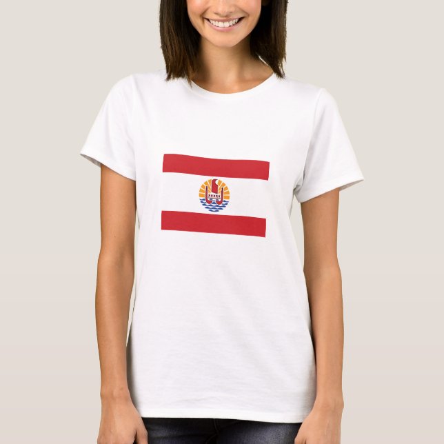 Camiseta Bandeira da Polinésia Francesa (Frente)