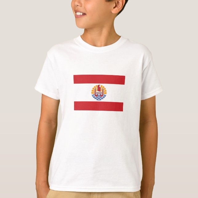 Camiseta Bandeira da Polinésia Francesa (Frente)