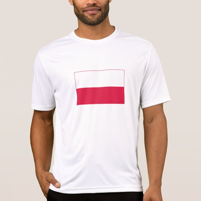 Camiseta Bandeira da Polônia (Frente)