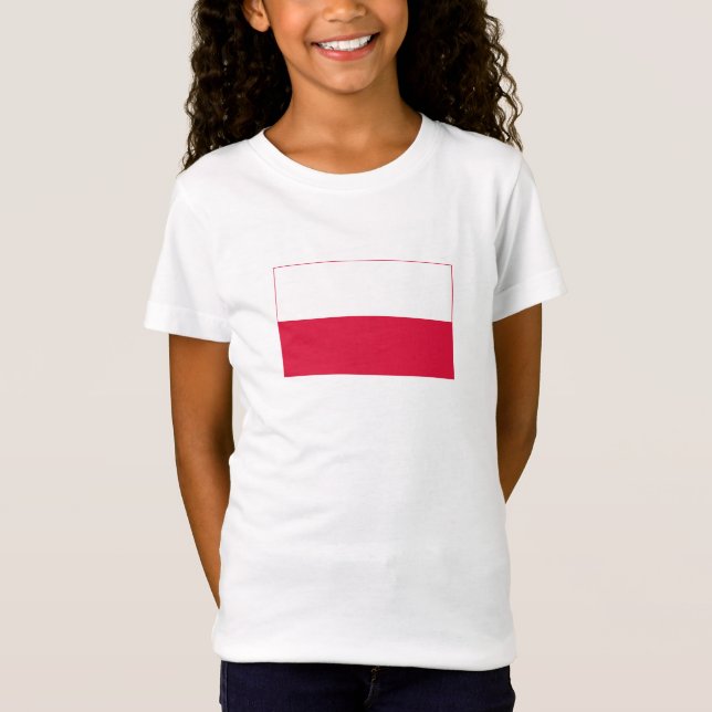 Camiseta Bandeira da Polônia (Frente)