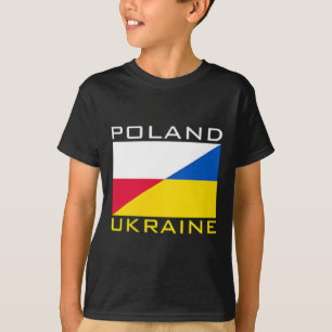 Camiseta Bandeira da Polônia Ucrânia Suporte Amizade Vizinh