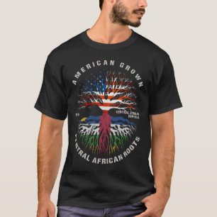 Camiseta Bandeira da Raízes Centro-Africana Americana