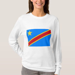 Camiseta Bandeira da RDC (República Democrática do Congo)