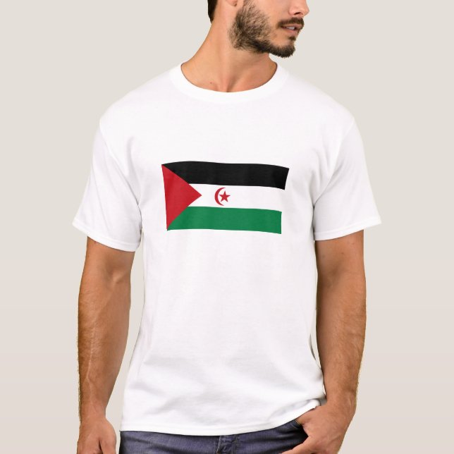 Camiseta Bandeira da República Árabe Saharaui Democrática (Frente)