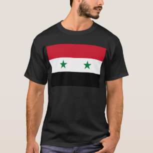 Camiseta Bandeira da República Árabe Síria - Bandeira da