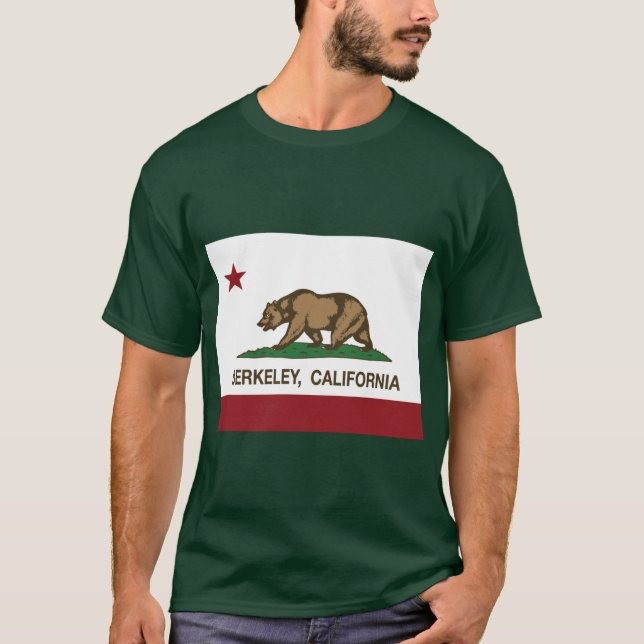 Camiseta Bandeira da República Berkeley Califórnia (Frente)