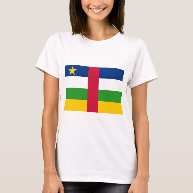 Camiseta Bandeira da República Centro-Africana (Frente)